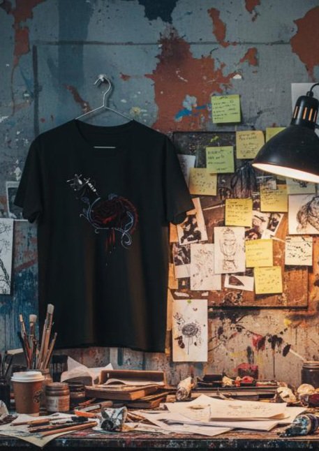 2025/11/1000029250-1.jpg Black Rose Ink - Unisex T-Shirt